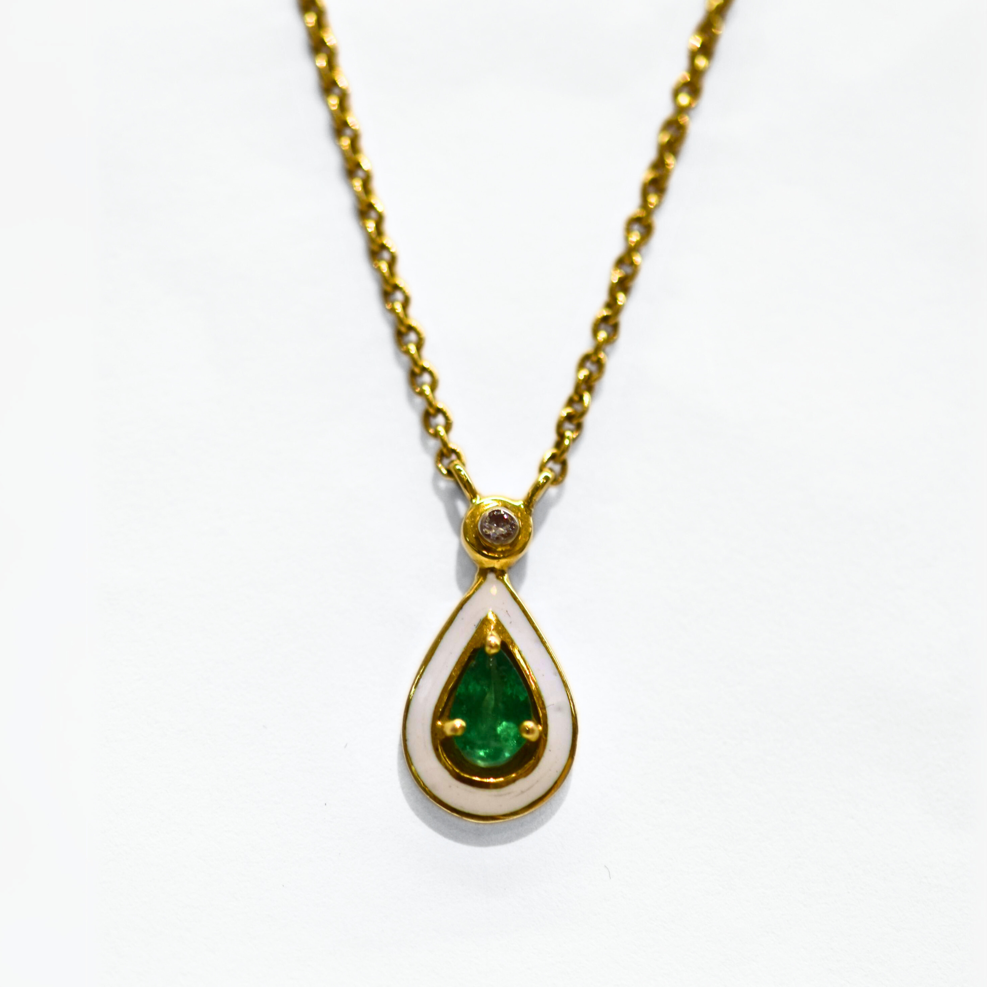 Picture of Emerald & Diamond Necklace